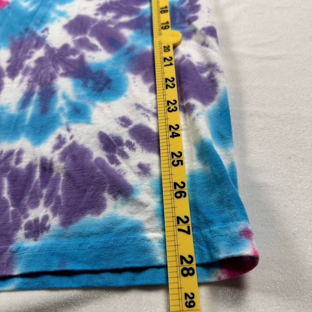 Ben & Jerrys Tie Dye Graphic T-Shirt Mens Large Gildan Ultra Cotton Rainbow Tee - Picture 4 of 7